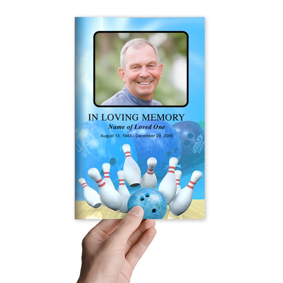 Bowling Funeral Program Template - The Funeral Program Site