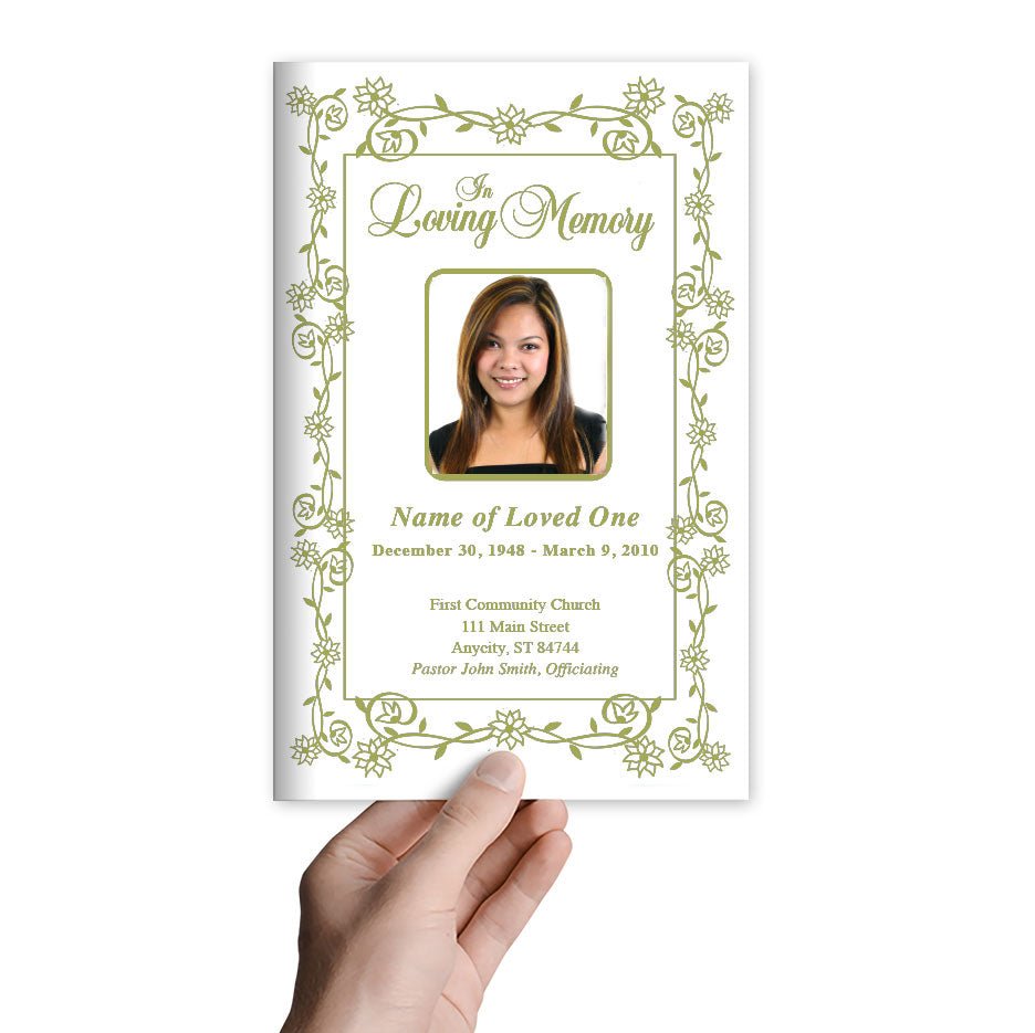 Branches Funeral Program Template - The Funeral Program Site