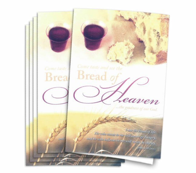 Bread of Heaven Funeral Program Paper (Pack of 25) - The Funeral Program Site