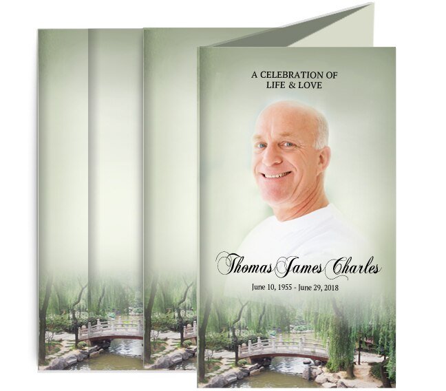 Bridge Funeral Brochure Design & Print (Pack of 50) - The Funeral Program Site