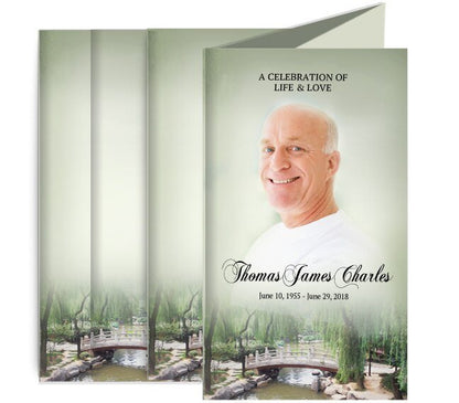 Bridge Funeral Brochure Design & Print (Pack of 50) - The Funeral Program Site