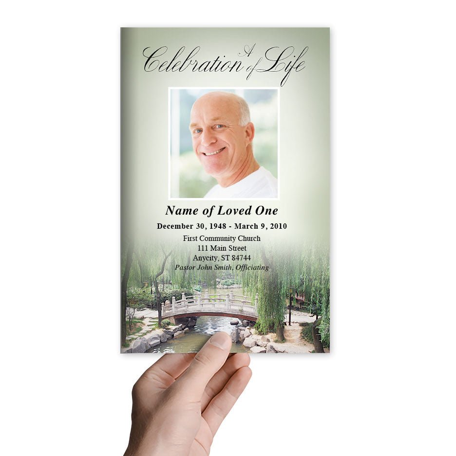 Bridge Funeral Program Template - The Funeral Program Site