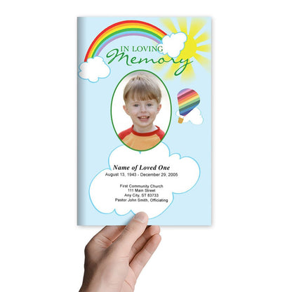 Bright Funeral Program Template - The Funeral Program Site