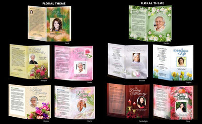 Business 60 BiFold Funeral Program Software Package - The Funeral Program Site