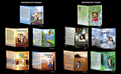 Business 60 BiFold Funeral Program Software Package - The Funeral Program Site