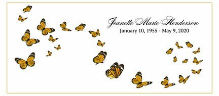 Butterflies Are Free Personalized Casket Panel Insert - The Funeral Program Site