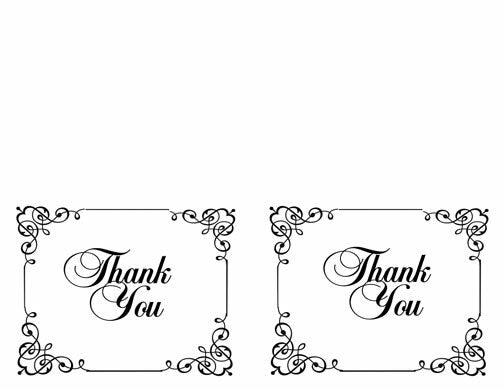 Cadence Thank You Card Template - The Funeral Program Site