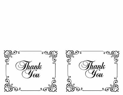 Cadence Thank You Card Template - The Funeral Program Site