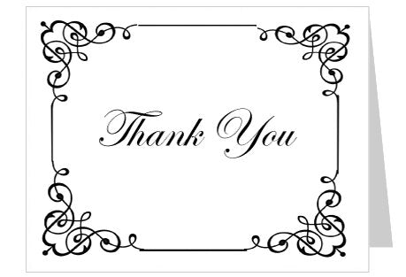 Cadence Thank You Card Template - The Funeral Program Site