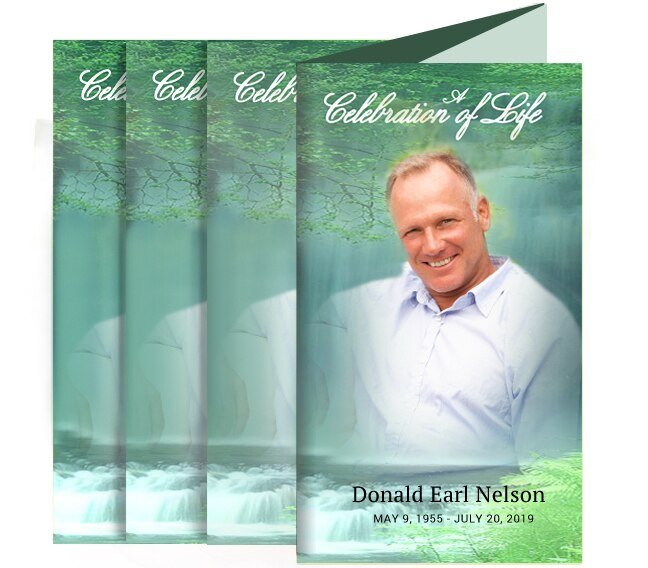 Cascade Funeral Brochure Design & Print (Pack of 50) - The Funeral Program Site