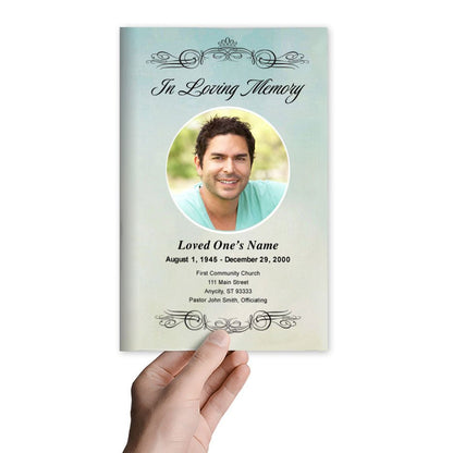 Celestial Funeral Program Template - The Funeral Program Site