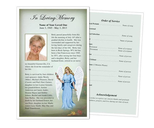 Charity Funeral Flyer Template - The Funeral Program Site