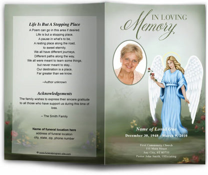 Charity Funeral Program Template - The Funeral Program Site