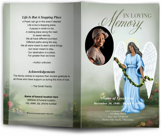 Charity Funeral Program Template - The Funeral Program Site