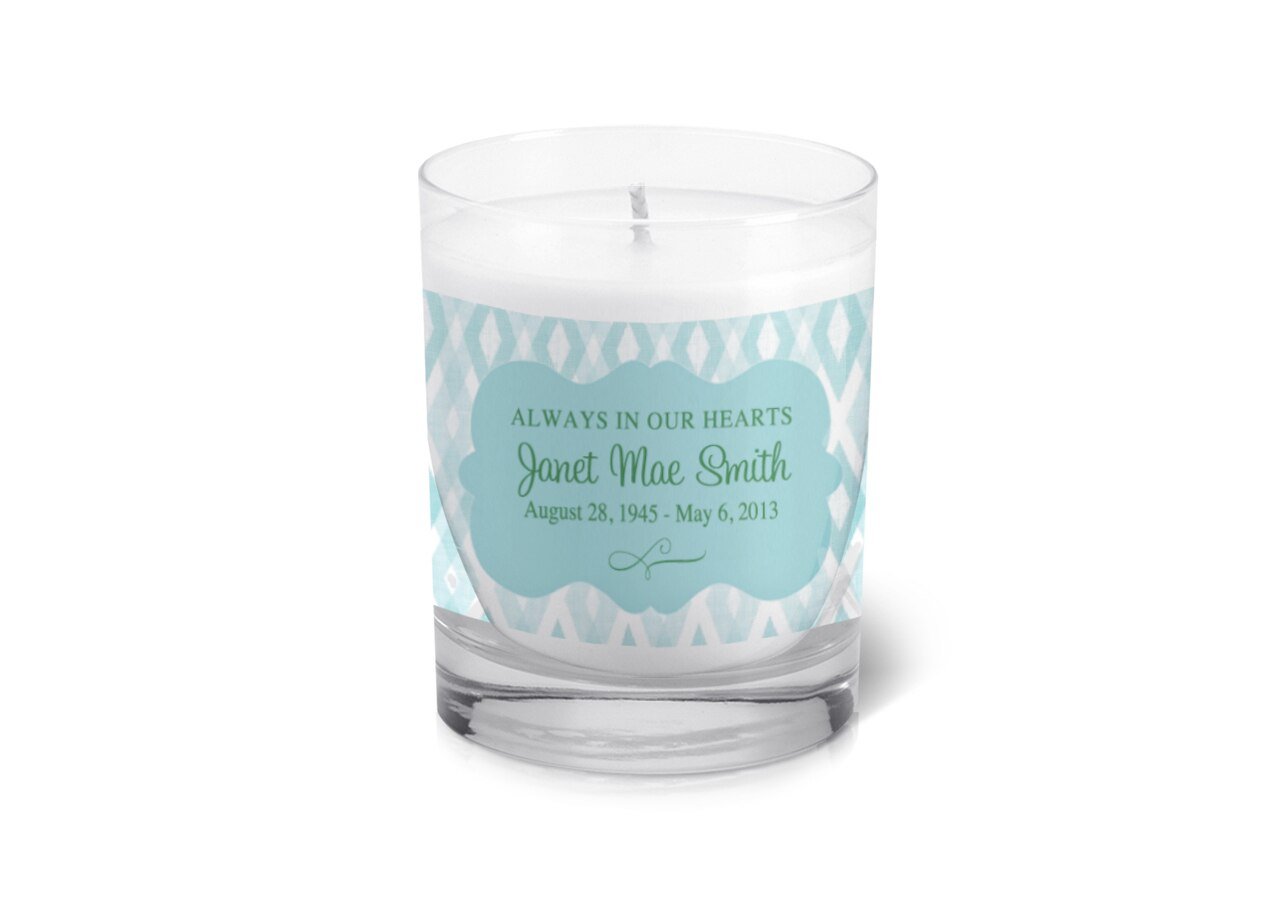 Charlotte Personalized Votive Memorial Candle - The Funeral Program Site