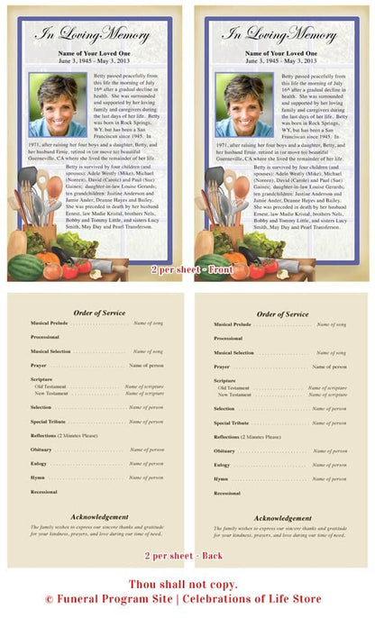 Chef Funeral Flyer Template - The Funeral Program Site