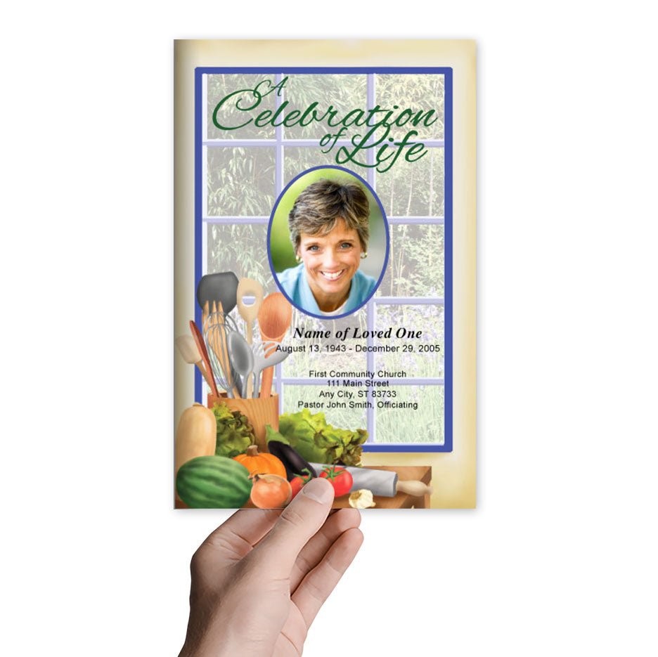 Chef Funeral Program Template - The Funeral Program Site