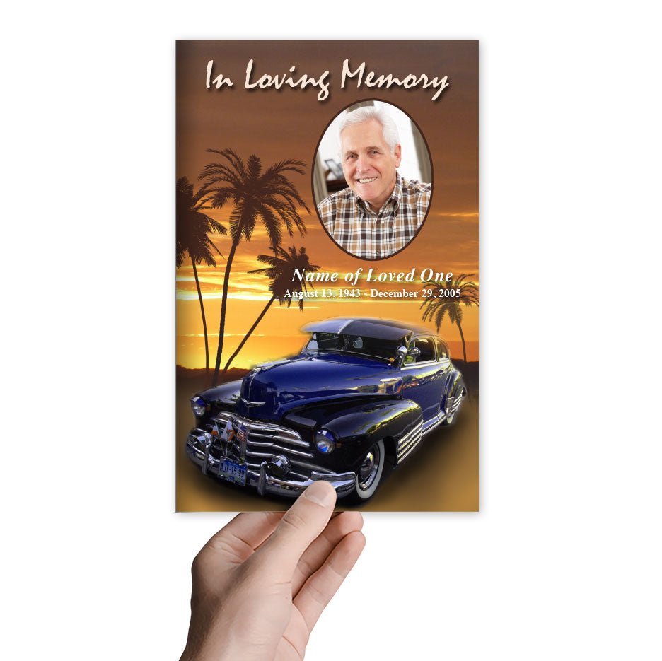 Classic Car Funeral Program Template - The Funeral Program Site