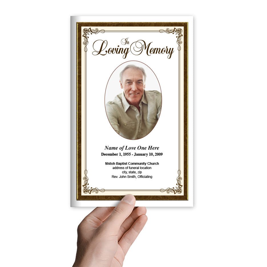 Creative Funeral Program Template - The Funeral Program Site