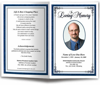 Creative Funeral Program Template - The Funeral Program Site