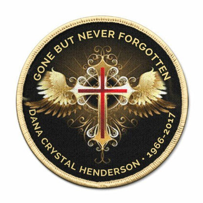 Cross With Wings Memorial Patch - The Funeral Program Site