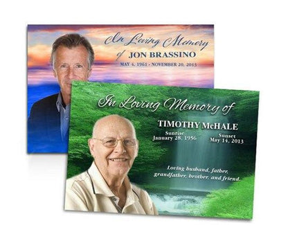 Custom Cover Funeral Announcement Template - The Funeral Program Site