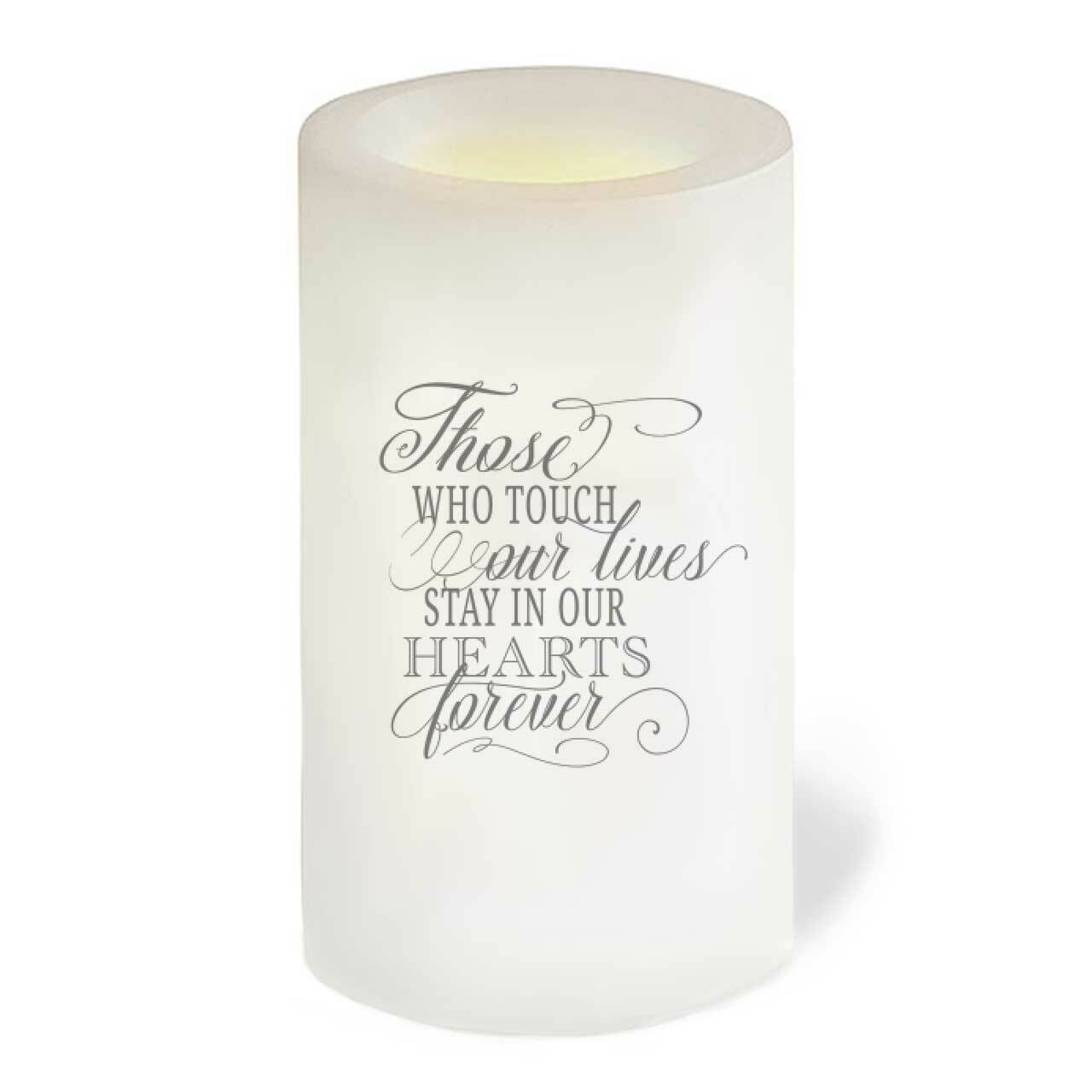 Dandy Personalized Flameless LED Memorial Candle - The Funeral Program Site