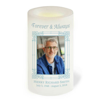 Dandy Personalized Flameless LED Memorial Candle - The Funeral Program Site