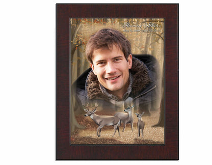 Deer Funeral Poster Memorial Portrait - The Funeral Program Site