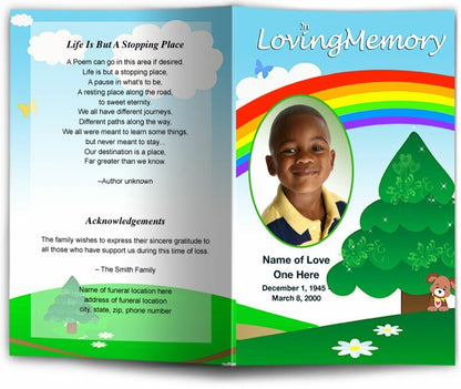 Delight Funeral Program Template - The Funeral Program Site