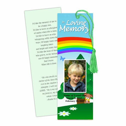 Delight Memorial Bookmark Template - The Funeral Program Site