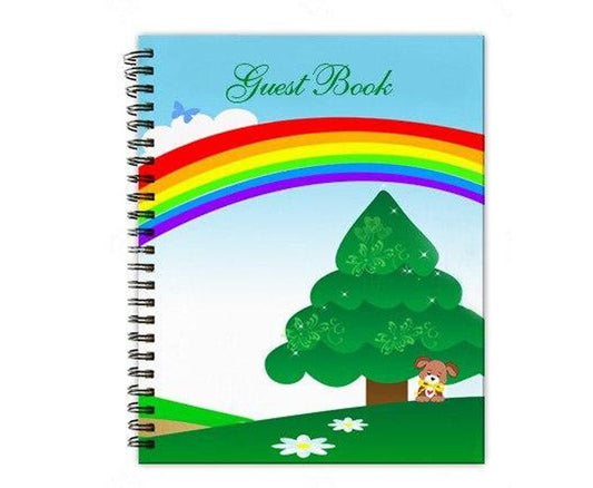 Delight Spiral Wire Bind Memorial Funeral Guest Book - The Funeral Program Site