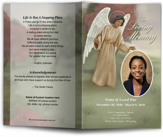 Delilah Funeral Program Template - The Funeral Program Site