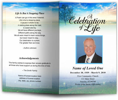 Destiny Funeral Program Template - The Funeral Program Site