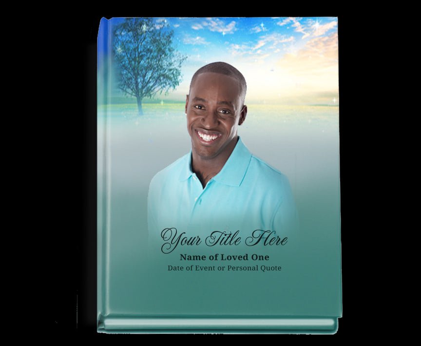 Destiny Perfect Bind Memorial Funeral Guest Book - The Funeral Program Site