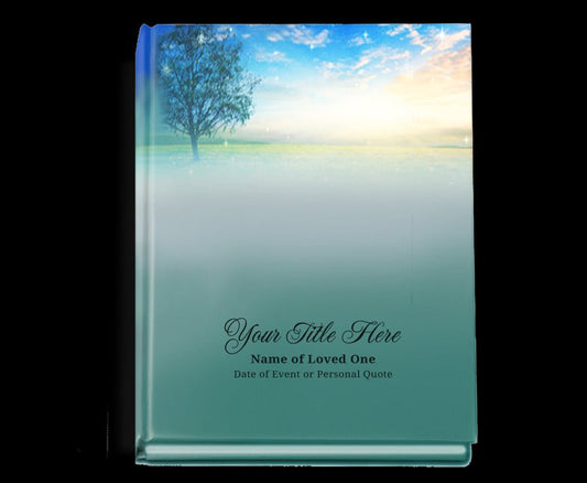 Destiny Perfect Bind Memorial Funeral Guest Book - The Funeral Program Site