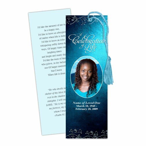 Devotion Memorial Bookmark Template - The Funeral Program Site