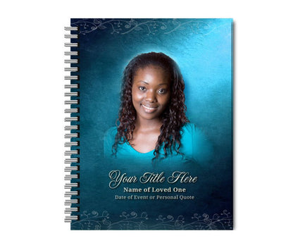 Devotion Spiral Wire Bind Memorial Funeral Guest Book - The Funeral Program Site