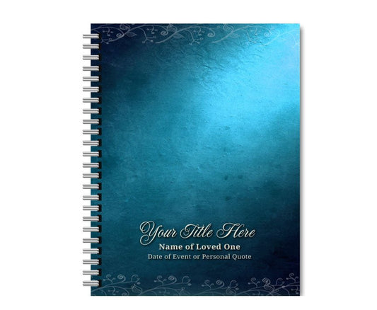 Devotion Spiral Wire Bind Memorial Funeral Guest Book - The Funeral Program Site