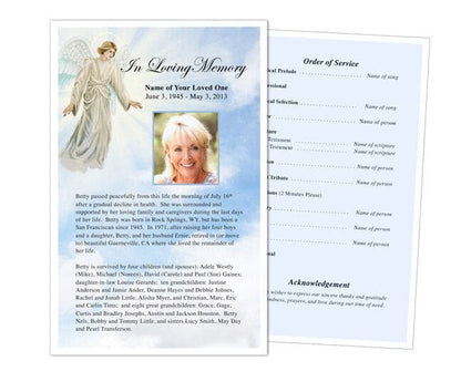 Devout Funeral Flyer Template - The Funeral Program Site