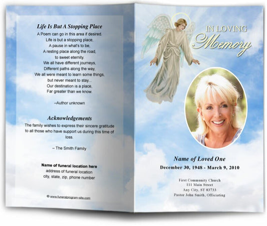 Devout Funeral Program Template - The Funeral Program Site