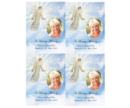 Devout Small Memorial Card Template - The Funeral Program Site