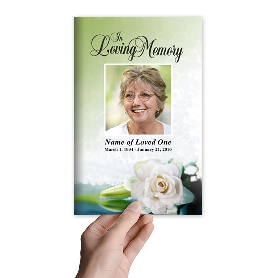 Divine Funeral Program Template.