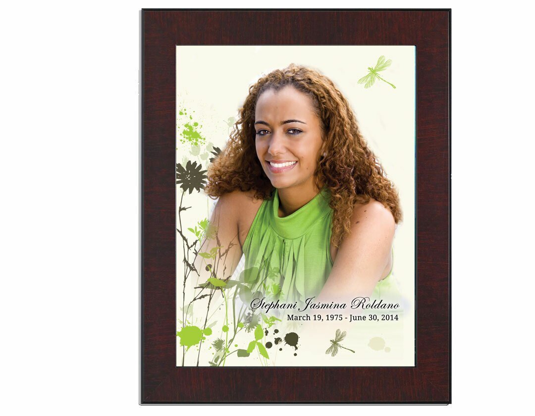 Dragonfly Funeral Poster Memorial Portrait - The Funeral Program Site