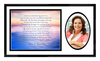 Dusk Memorial Frame Plaque Keepsake - The Funeral Program Site