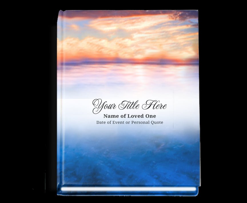 Dusk Perfect Bind Memorial Funeral Guest Book - The Funeral Program Site