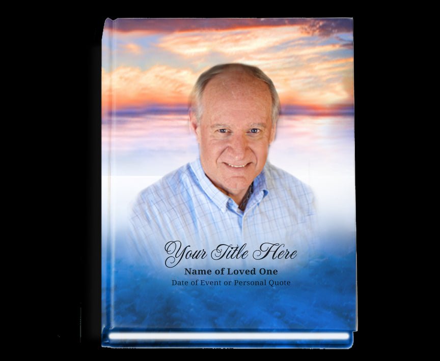 Dusk Perfect Bind Memorial Funeral Guest Book - The Funeral Program Site