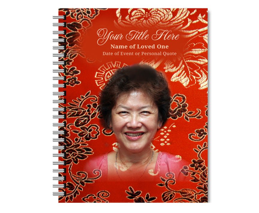 Dynasty Spiral Wire Bind Memorial Funeral Guest Book - The Funeral Program Site