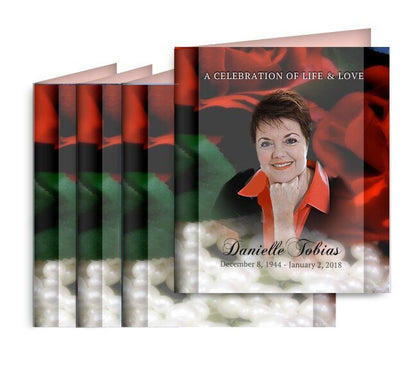 Elegance Memorial Cards Done For You Design & Print (Pack of 50) - The Funeral Program Site