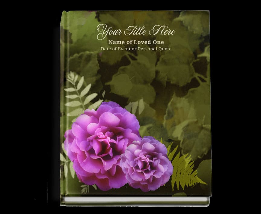 Essence Perfect Bind Memorial Funeral Guest Book - The Funeral Program Site